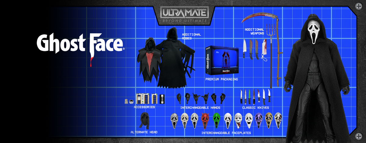Ghost Face - ULTRAmate Ghost Face 7" Scale Action Figure on the NECA Store