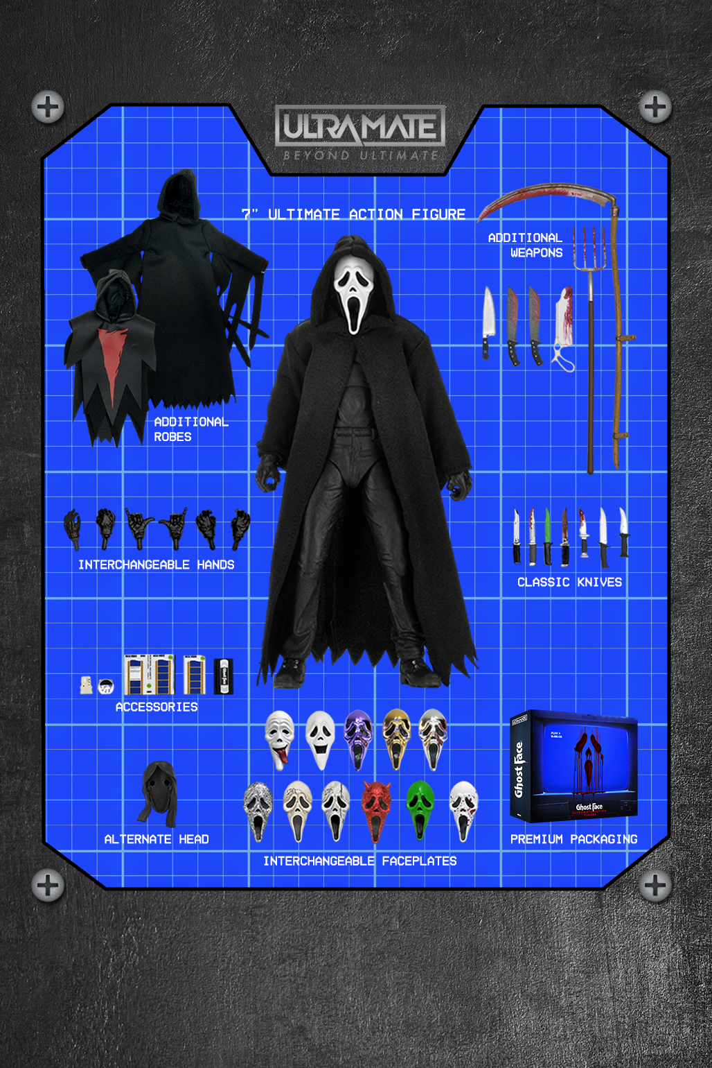 Ghost Face - ULTRAmate Ghost Face 7" Scale Action Figure on the NECA Store