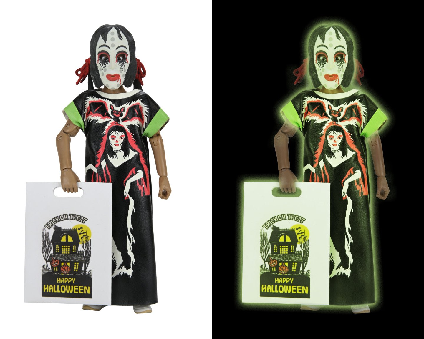 Ben Cooper Costume Kids Collection - Glow-in-the-Dark Vampire Girl 6" Costumed Action Figure - NECA