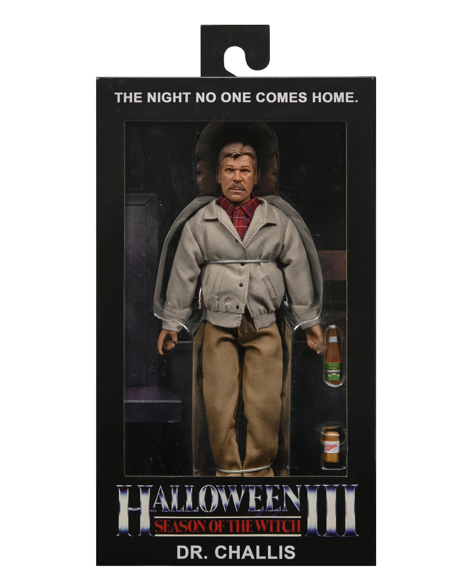 Halloween 3 Signed Dr. Challis Action Figure in box