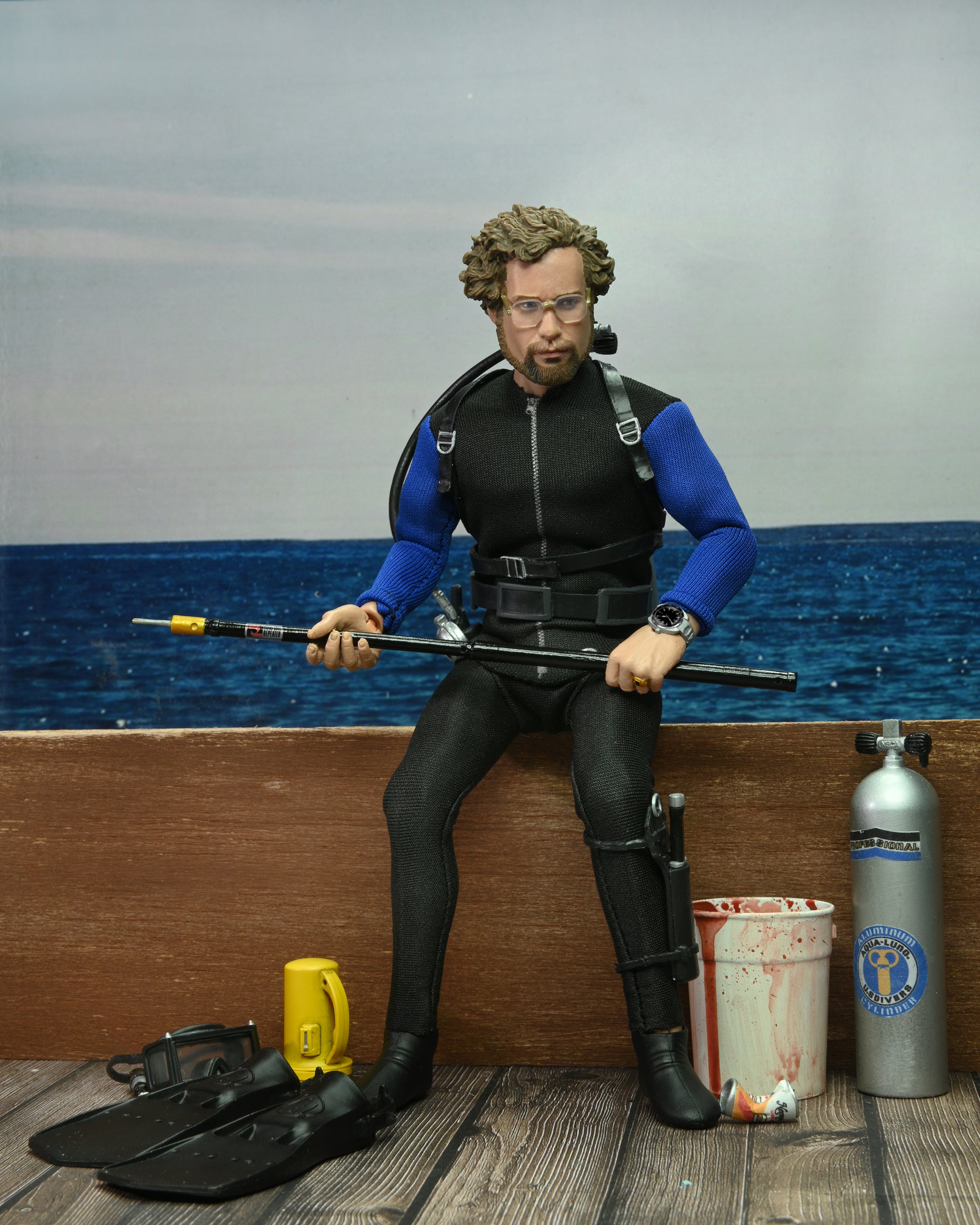 Jaws - Matt Hooper (Shark Cage) 8" Clothed Action Figure - NECA