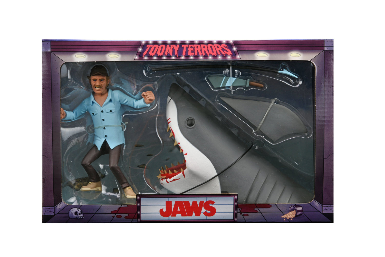 Jaws - Toony Terrors Quint and Shark 6&quot; Scale Action Figures (2-Pack) - NECA