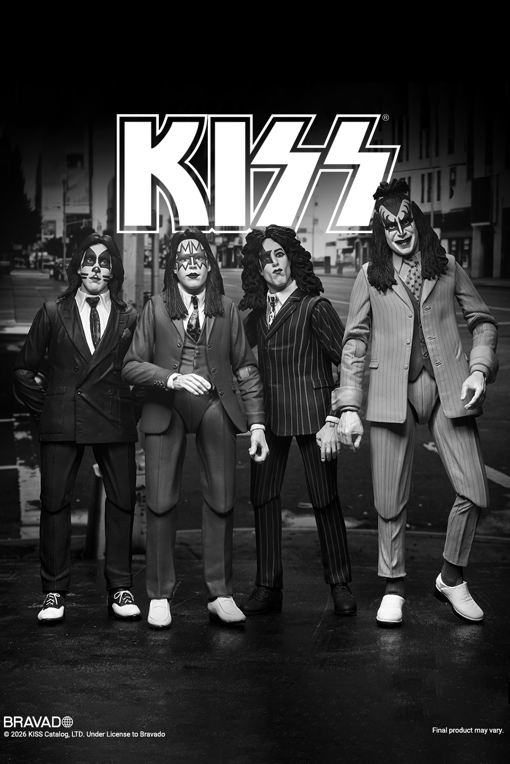 KISS - Dressed to Kill Album Cover 7" Scale Action Figure 4-Pack on the NECA Store