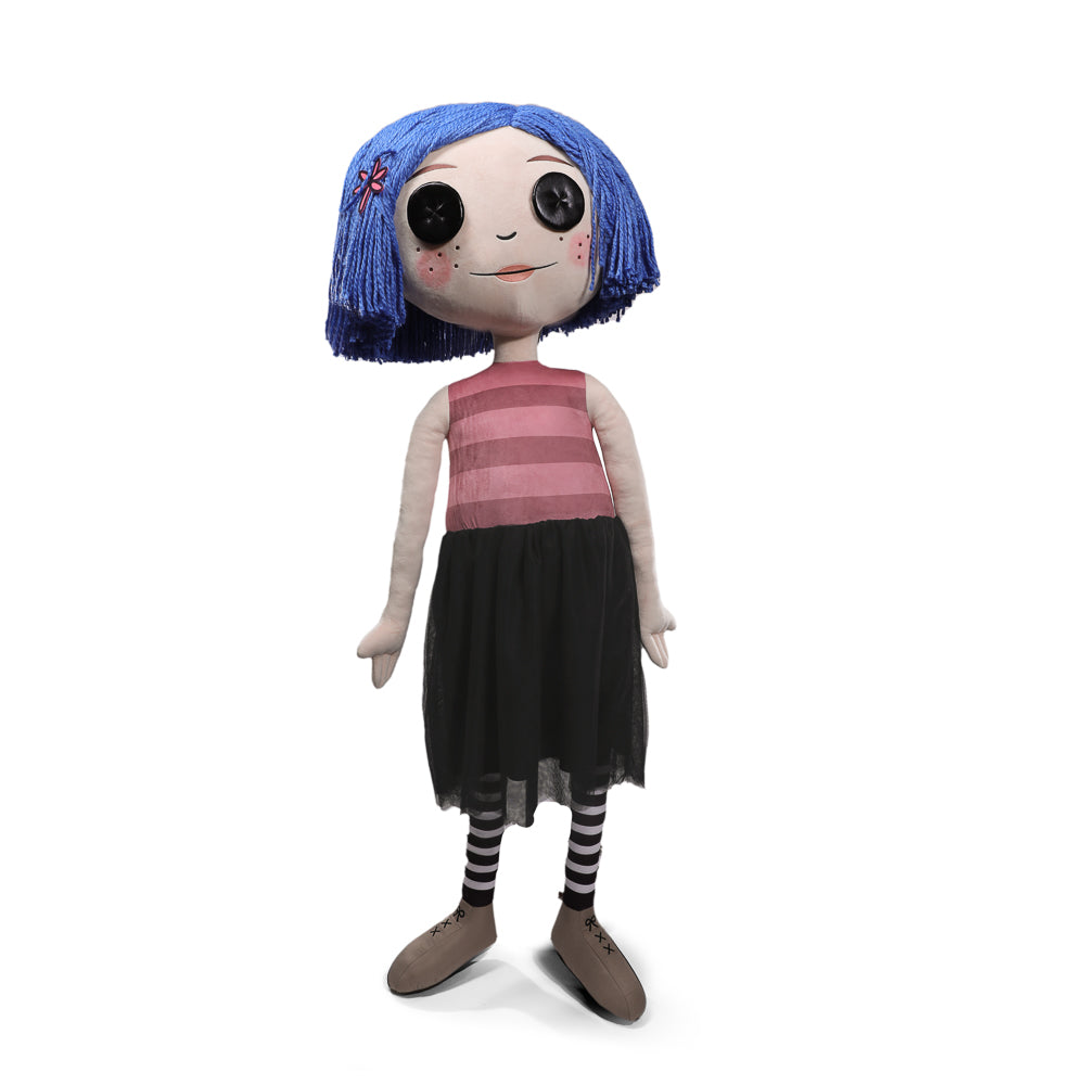 Coraline with Button Eyes Life-Size Plush Doll without jacket