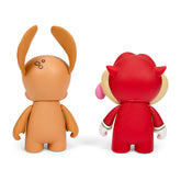 The Ren & Stimpy Show - 3" Vinyl Figure 2-Pack by Kidrobot on the NECA Store
