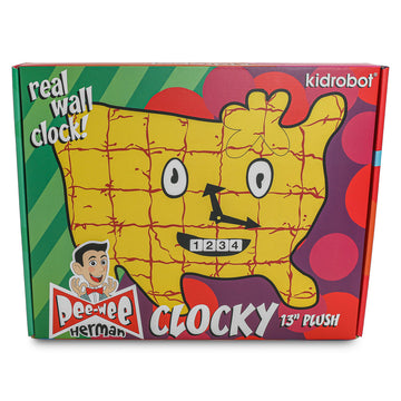 Pee-wee's Playhouse Clocky Wall Clock Interactive Plush by Kidrobot (PRE-ORDER)