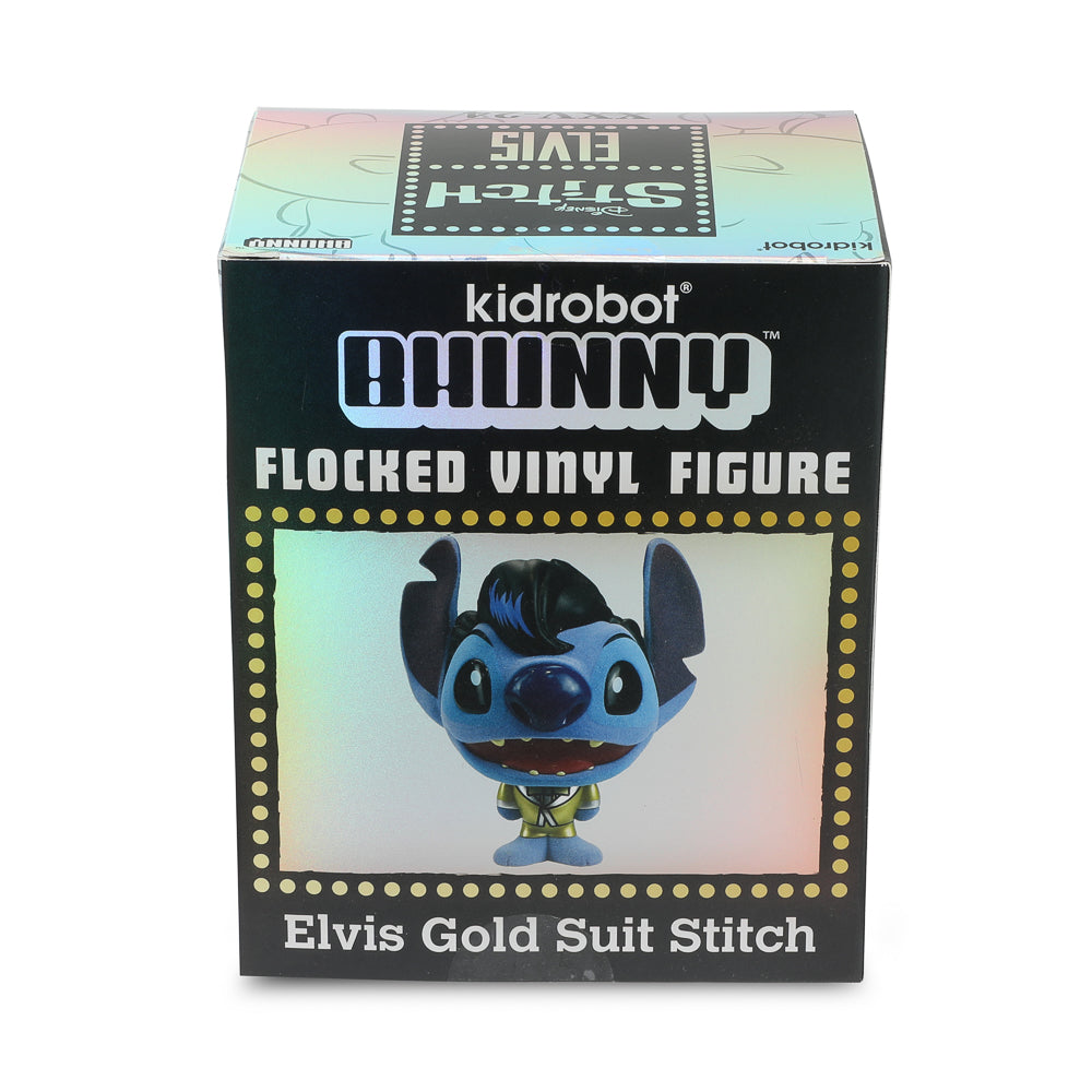 Disney Stitch - Gold Suit Elvis Bhunny 4” Flocked Vinyl Figure from Kidrobot on the NECA Store