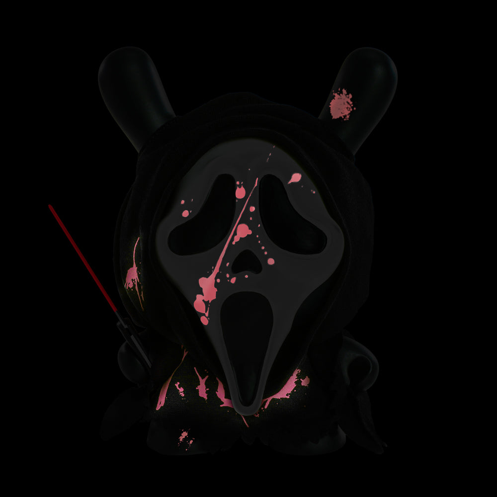 Ghost Face 8" Dunny Glow-in-the-Dark Vinyl Art Figure - Bloody Edition - Kidrobot on the NECA Store