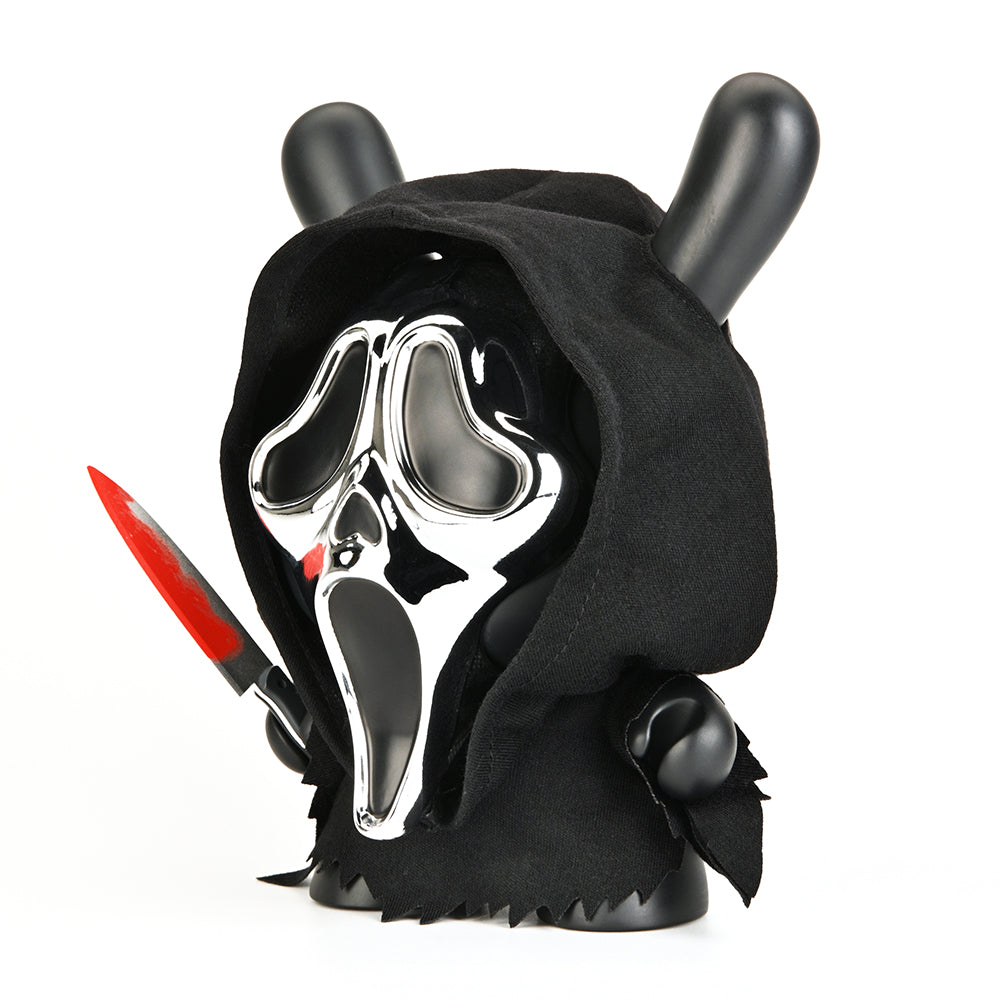 Ghost Face 8" Dunny Vinyl Art Figure - Chrome Mask Edition - Kidrobot on the NECA Store