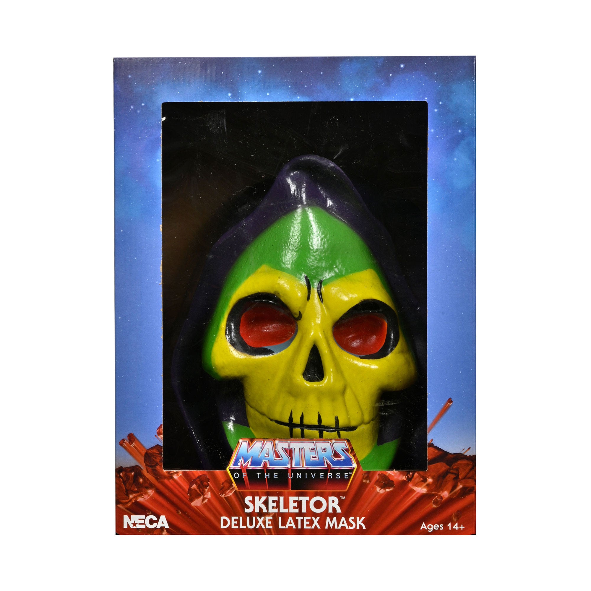 Masters of the Universe Skeletor Deluxe Latex Mask Packaging - Front of Box