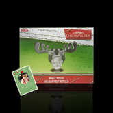 National Lampoon’s Christmas Vacation - Marty Moose Mug Prop Replica 4 Pack - NECA + Randy Quaid Autographed Card