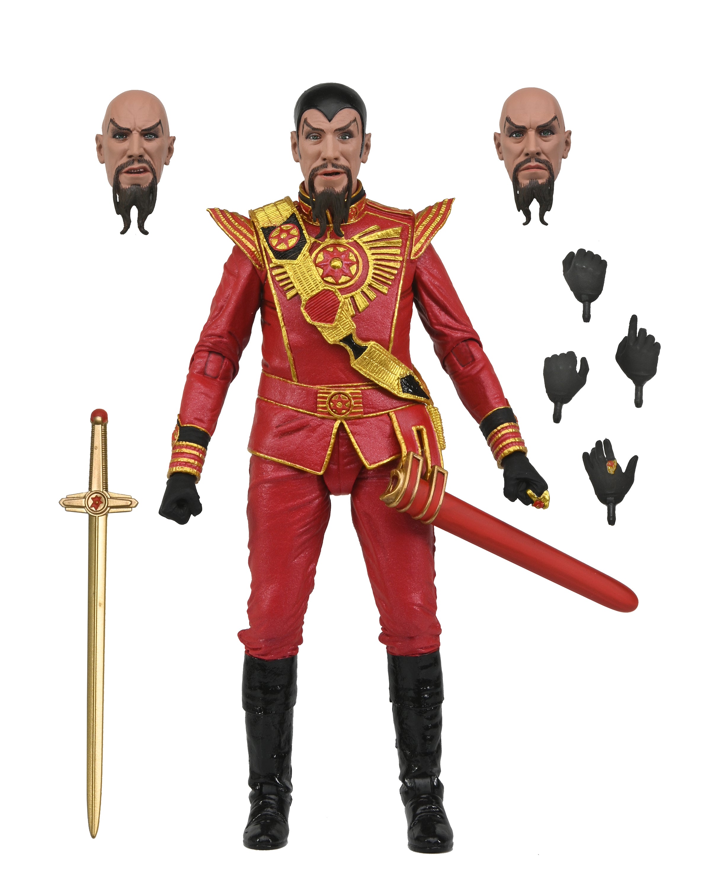 Flash Gordon (1980) - 7” Scale Action Figure - Ming (Red Military Outfit)