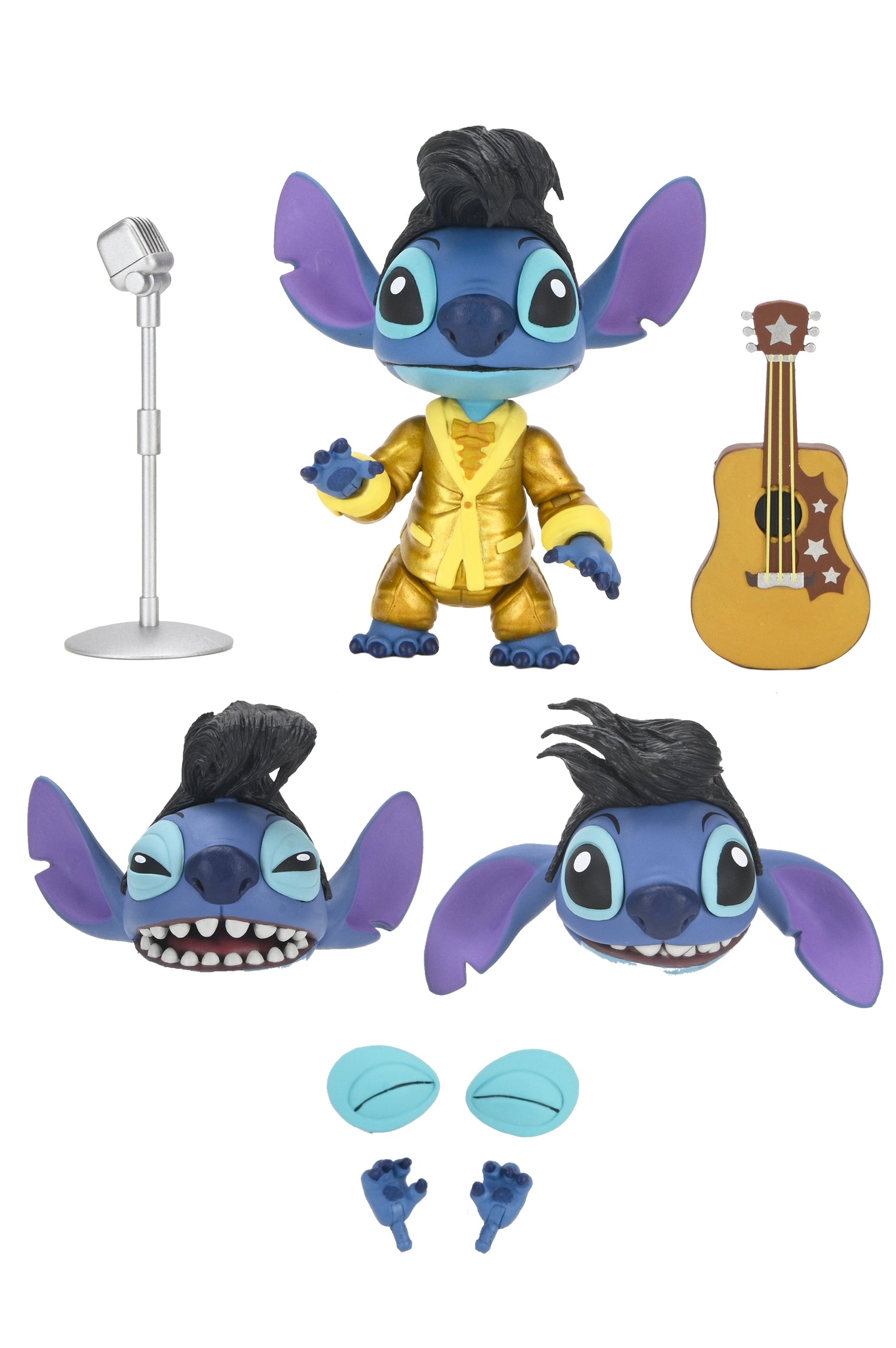 Disney Stitch - Ultimate Gold Suit Elvis 7&quot; Scale Action Figure - NECA