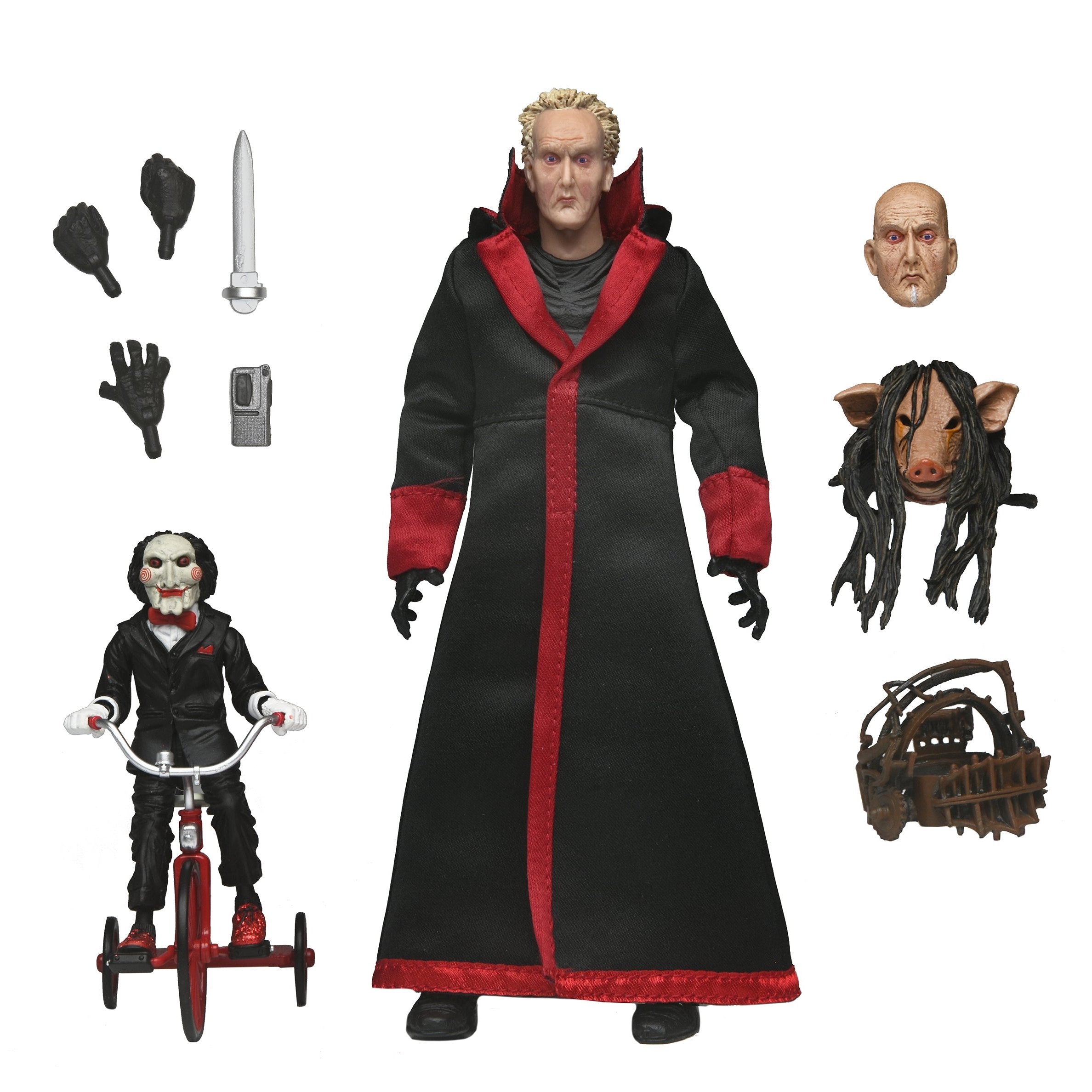 Saw (Franchise) - Ultimate Jigsaw Killer 7” Scale Action Figure (Black Robe) - NECA