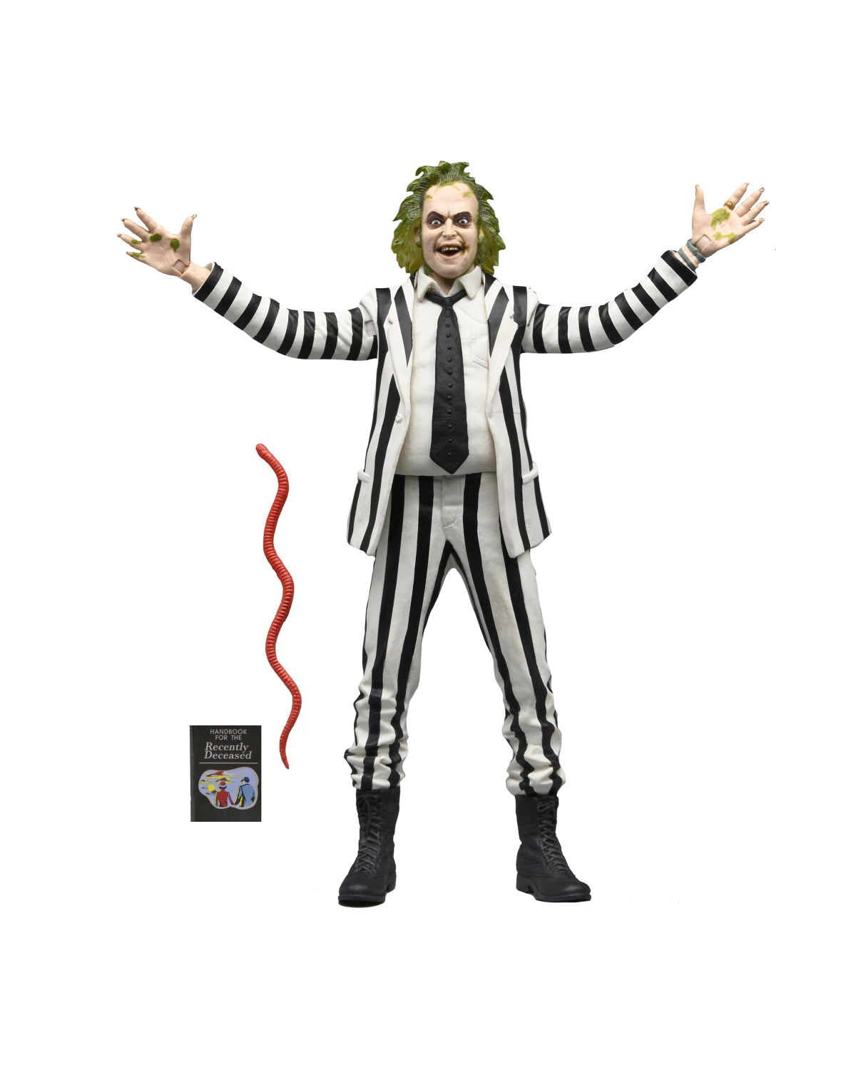 Beetlejuice (1988) - Black and White Striped Suit Beetlejuice 7&quot; Scale Action Figure - NECA