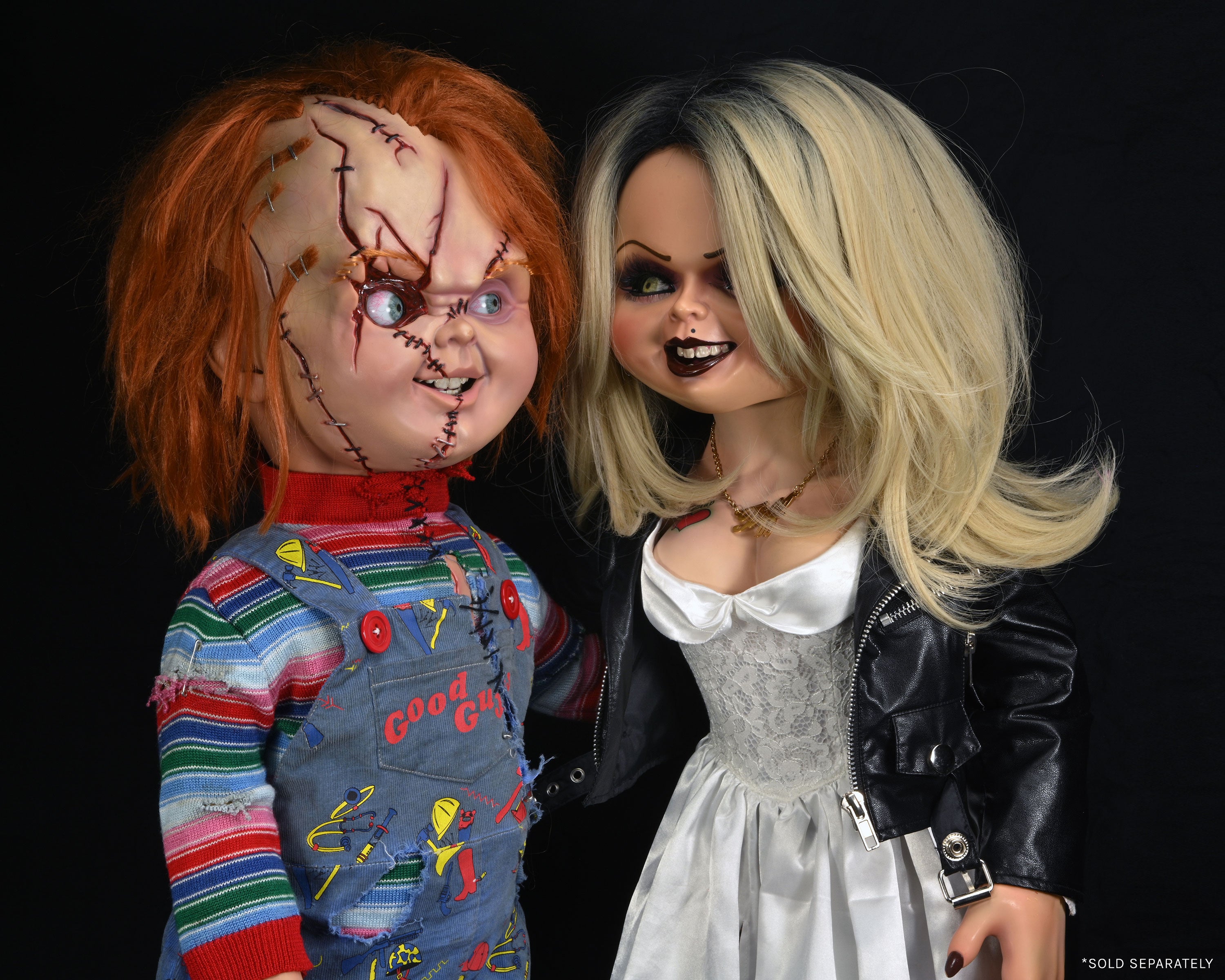 Chucky and Tiffany Dolls life-size prop replicas