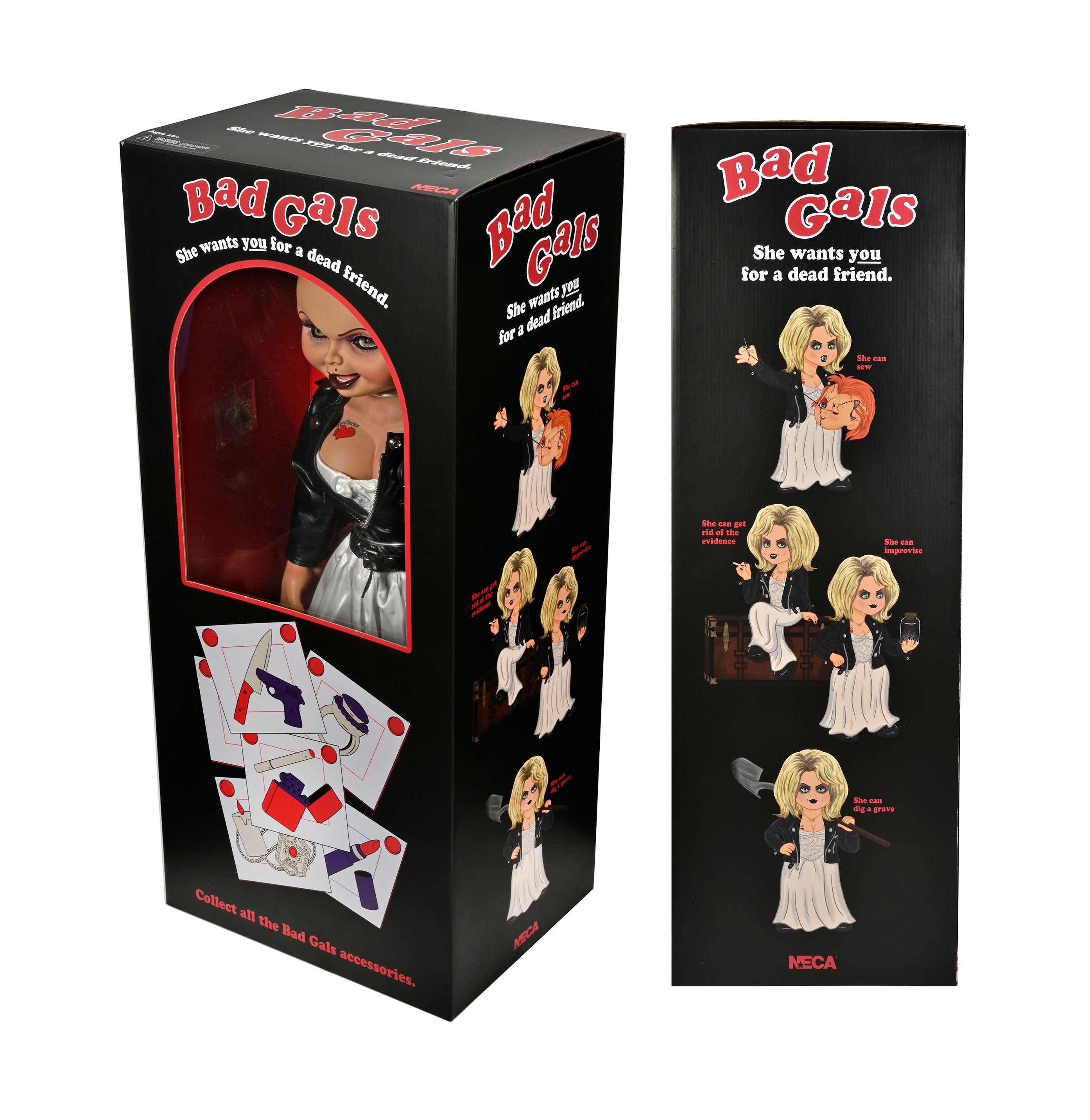 Muñeca Tiffany de la novia de Chucky en caja de NECA