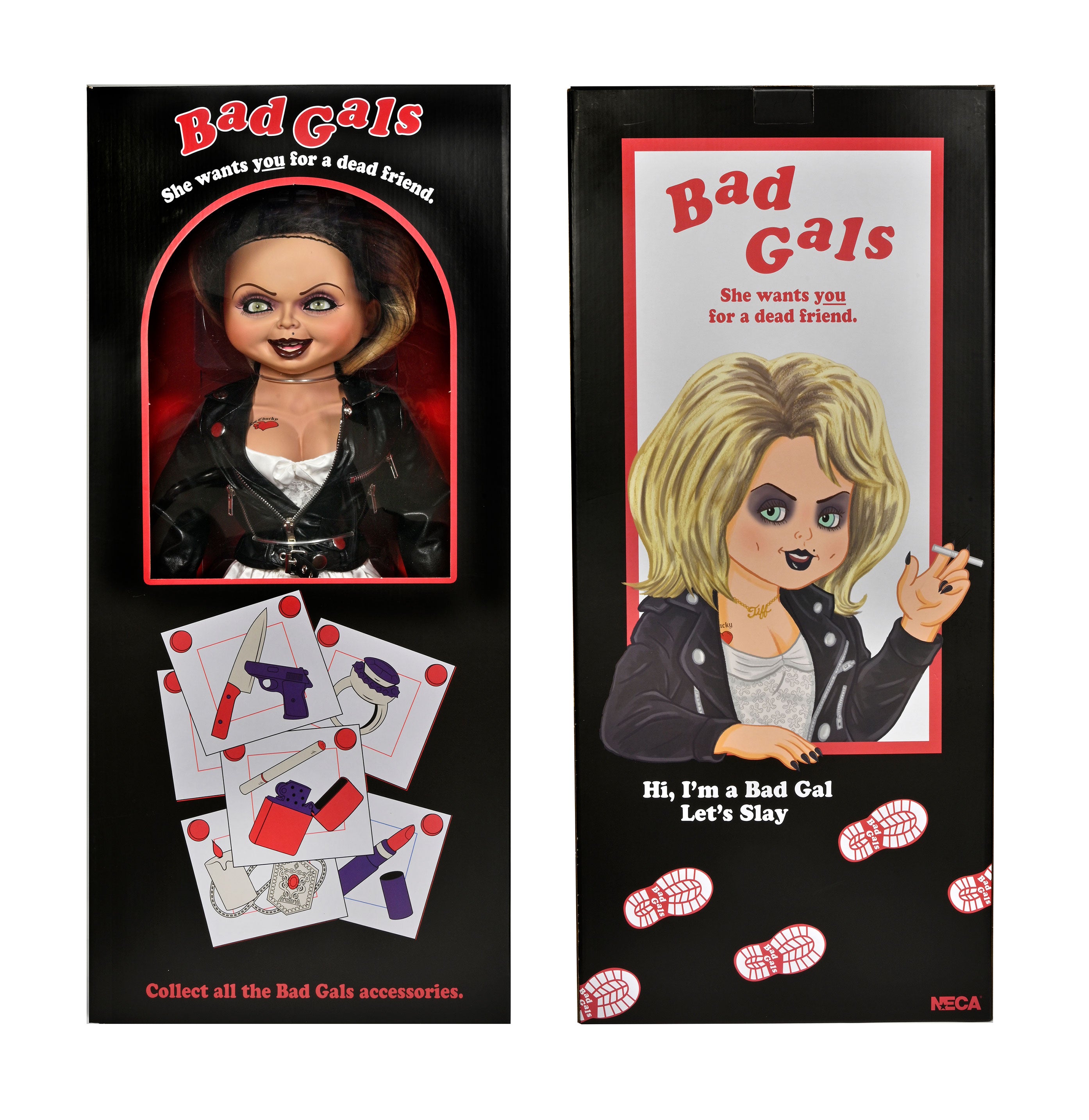 Muñeca Tiffany de la novia de Chucky en caja de NECA