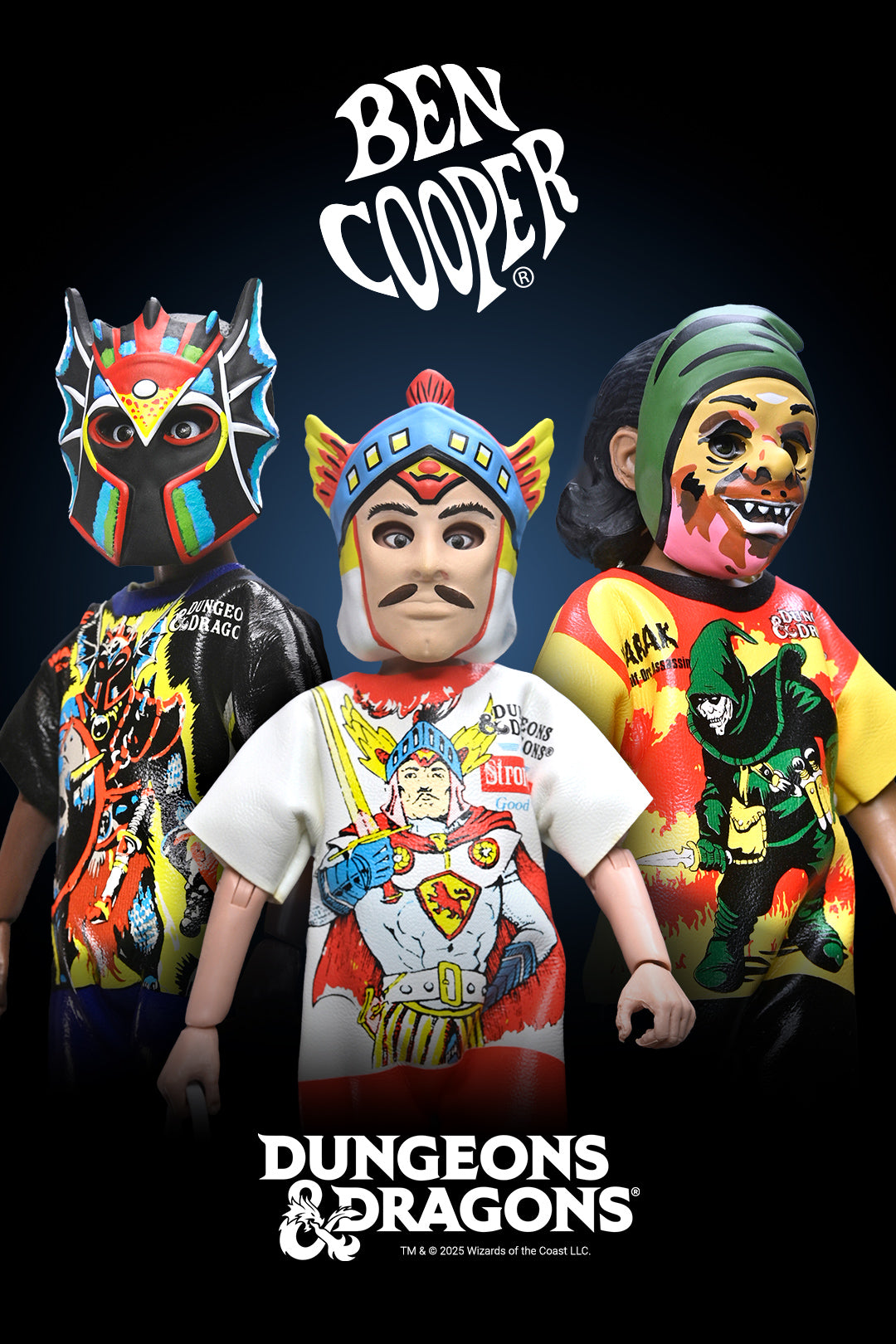Dungeons &amp; Dragons x Ben Cooper Costume Kids Collection - Zarak, Warduke &amp; Strongheart Costumed Action Figure Bundle - NECA