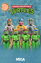 Teenage Mutant Ninja Turtles (1987 Cartoon) x Ben Cooper Costume Kids Collection Series 11 Bundle (Donatello, Leonard, Michelangelo, Raphael, Bebop, Rocksteady & Shredder) - NECA