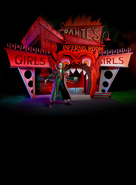 Beetlejuice (1988) - Ultimate Trench Coat with Spikes Beetlejuice 7" Scale Action Figure and Dante’s Inferno Room Deluxe Set - NECA