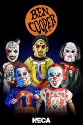 Ben Cooper Costume Kids Collection - Series 9 Costumed Action Figure Bundle (Leatherface, Michael Myers, Billy the Puppet, Pennywise & Art the Clown) - NECA