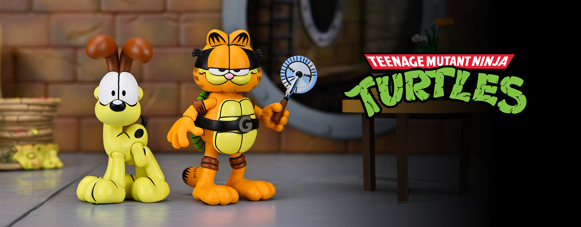 Teenage Mutant Ninja Turtles (Archie Comics) x Garfield - Ultimate Garfello & Odie 7” Scale Action Figures - NECA