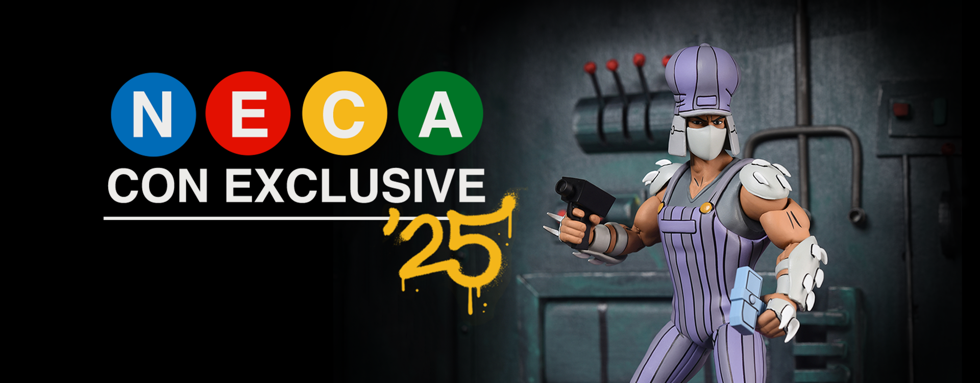 Teenage Mutant Ninja Turtles (1987 Cartoon) - Ultimate Train Track Takedown Shredder 7” Scale Action Figure (2025 CON EXCLUSIVE) - NECA