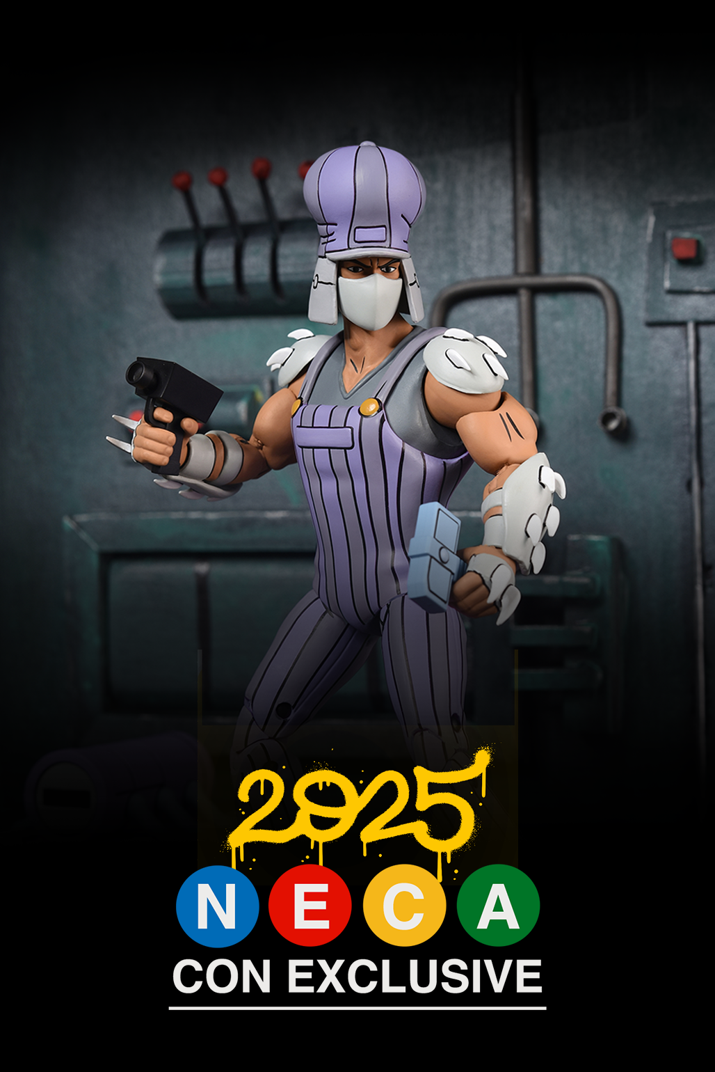 Teenage Mutant Ninja Turtles (1987 Cartoon) - Ultimate Train Track Takedown Shredder 7” Scale Action Figure (2025 CON EXCLUSIVE) - NECA