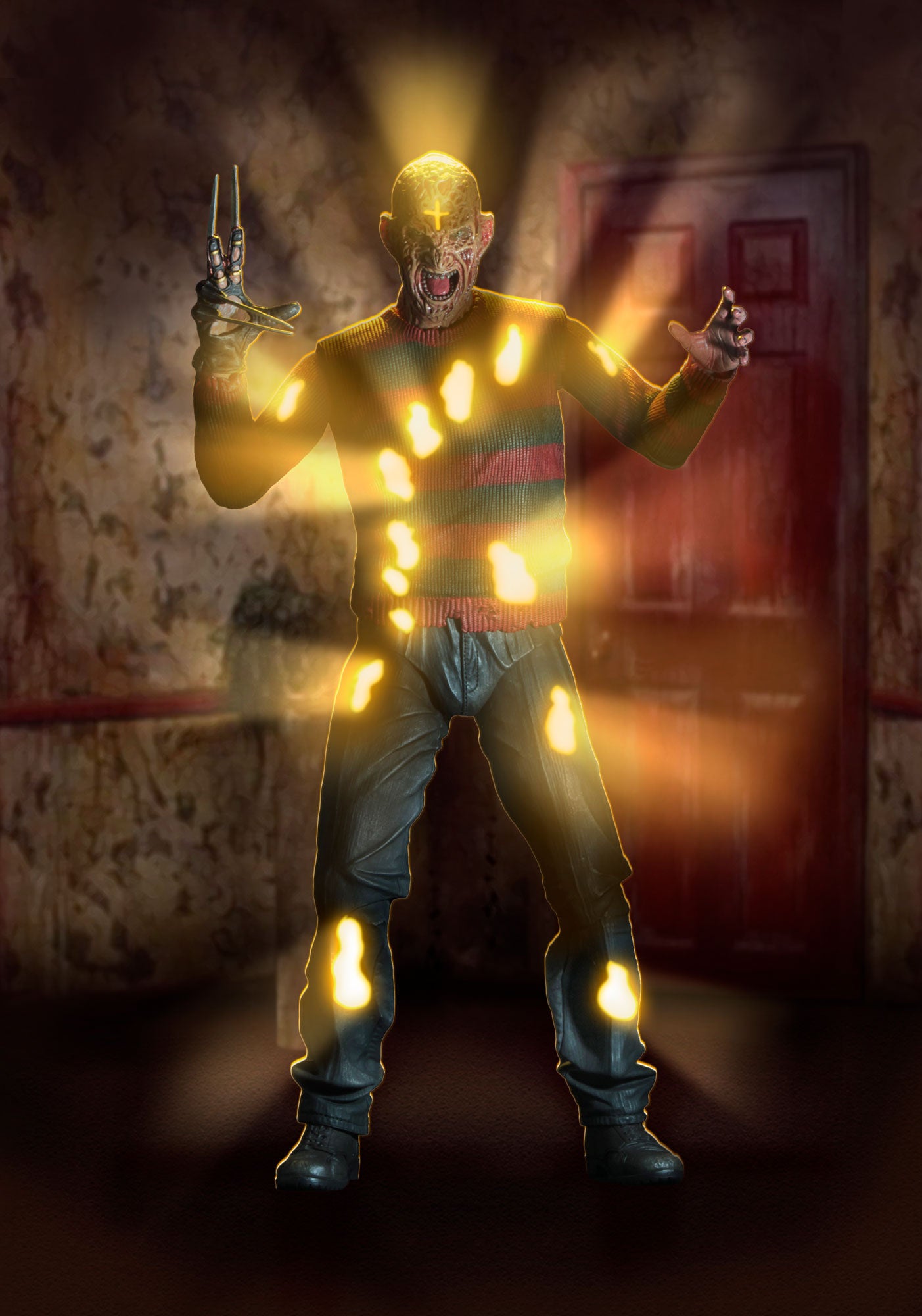 A Nightmare on Elm Street: Dream Warriors (30th Anniversary) - 1/4 Scale Action Figure - Freddy  glowing