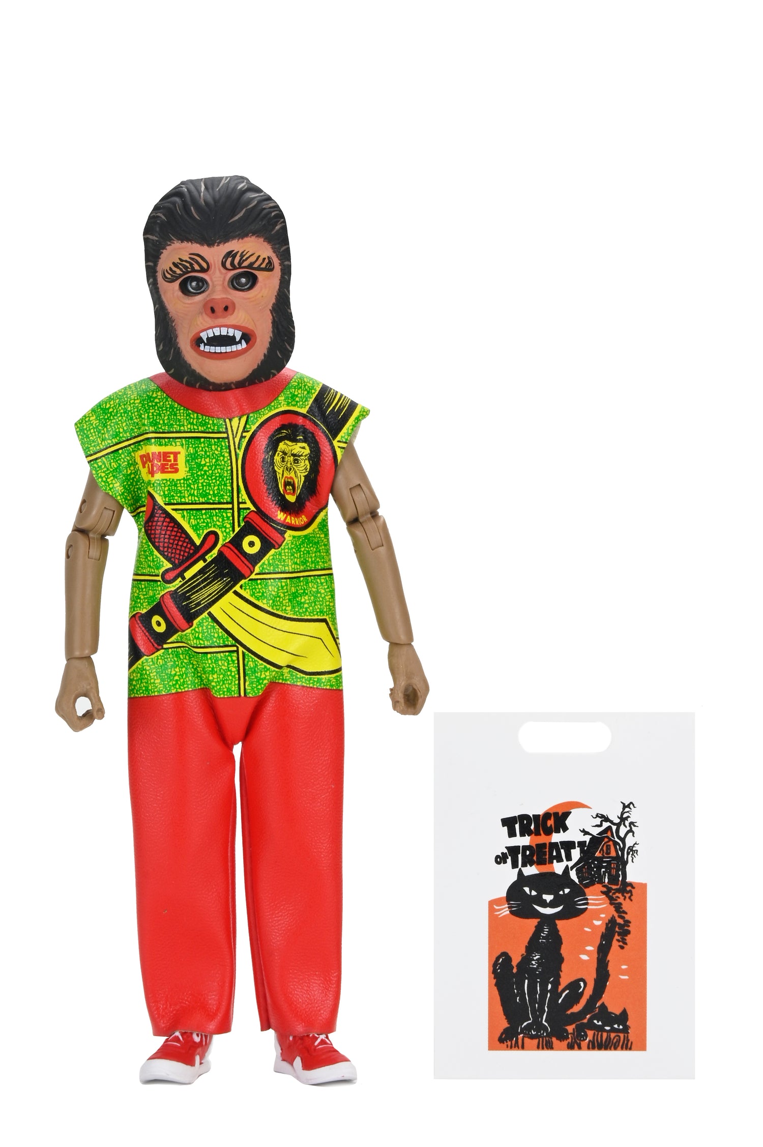 Planet of the Apes x Ben Cooper Costume Kids Collection - Warrior Costumed Action Figure - NECA