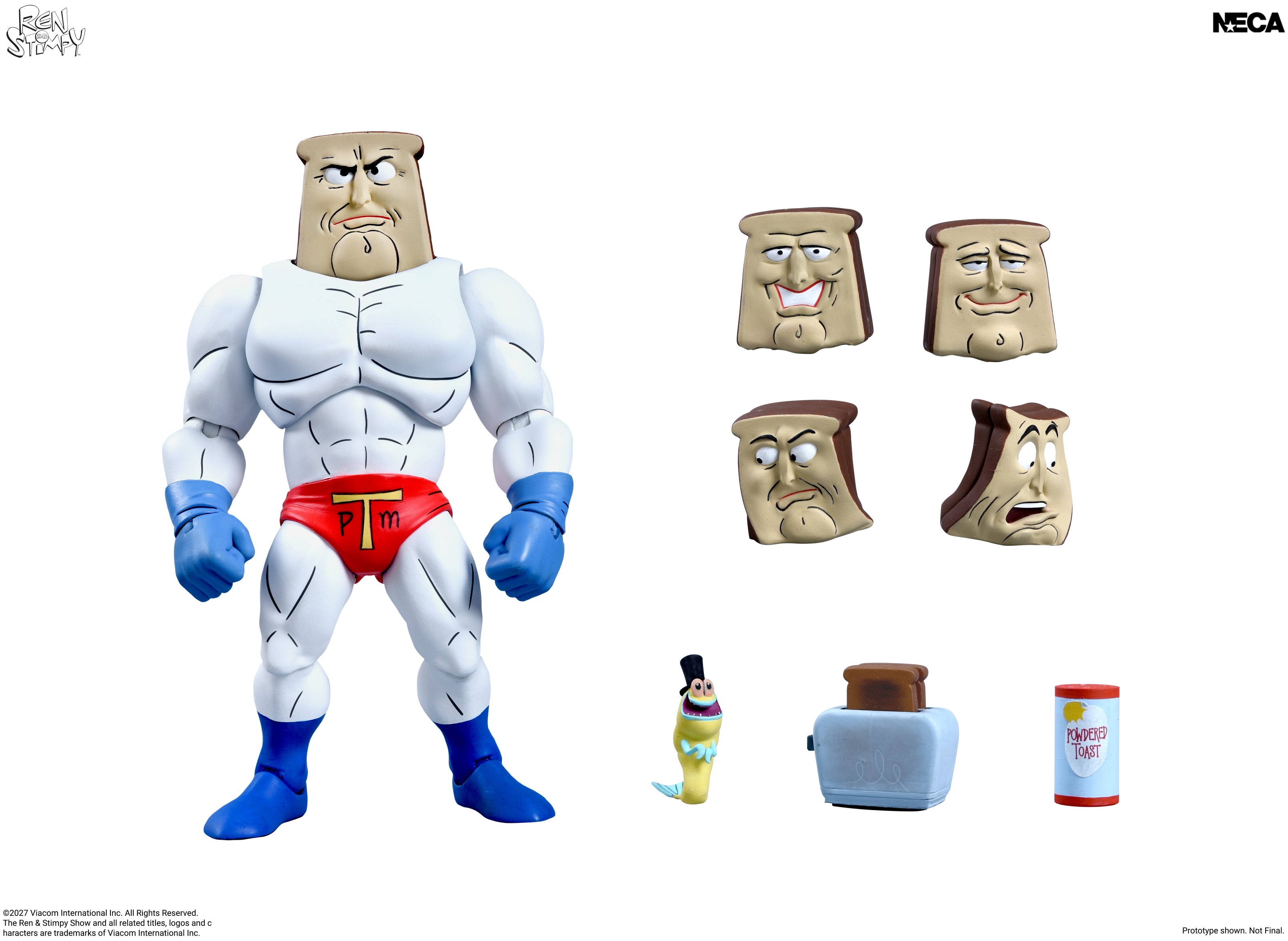 The Ren &amp; Stimpy Show - Ultimate Powdered Toast Man 7" Scale Action Figure on the NECA Store