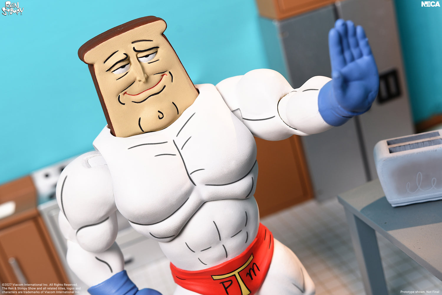 The Ren &amp; Stimpy Show - Ultimate Powdered Toast Man 7" Scale Action Figure on the NECA Store