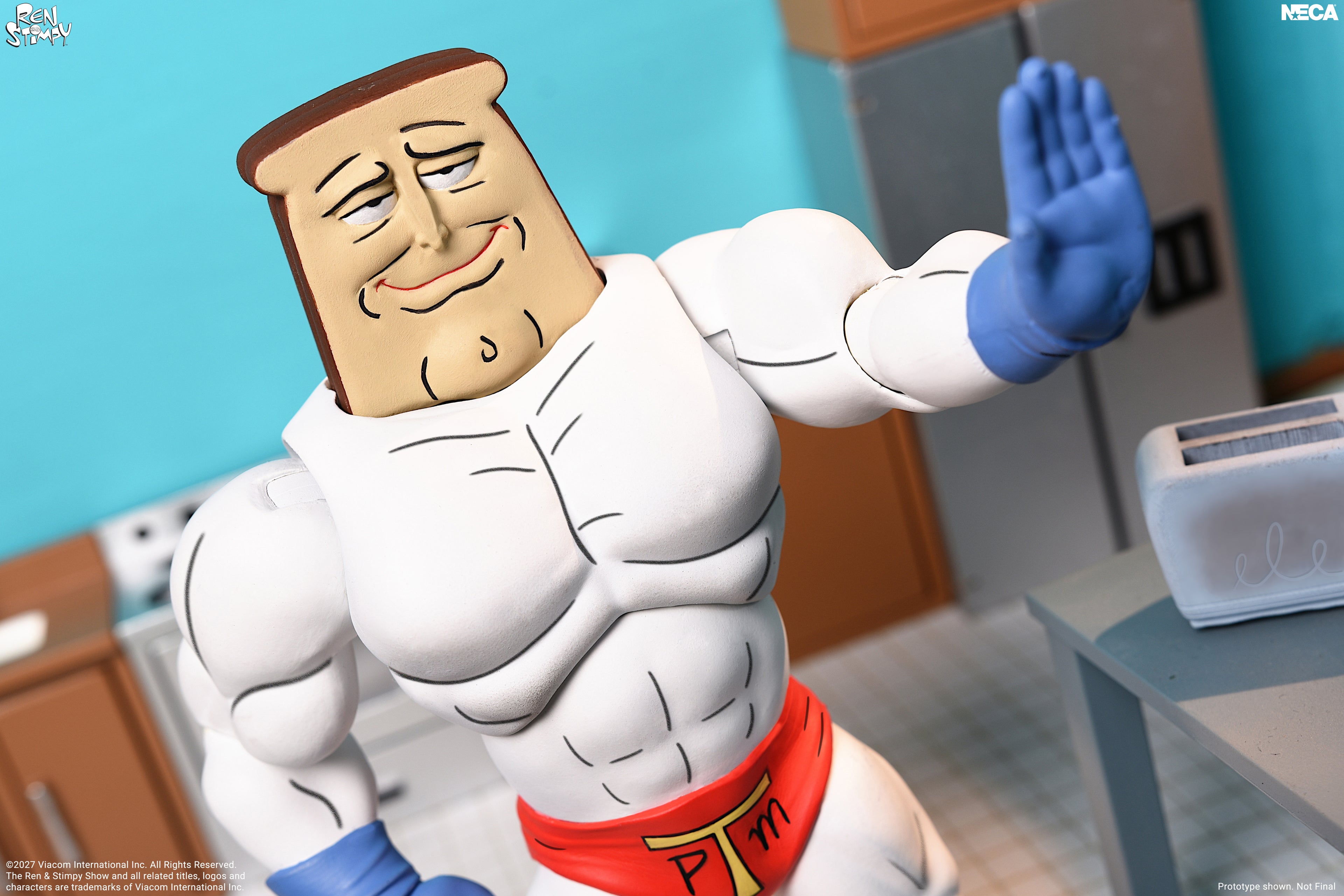 The Ren &amp; Stimpy Show - Ultimate Powdered Toast Man 7" Scale Action Figure on the NECA Store