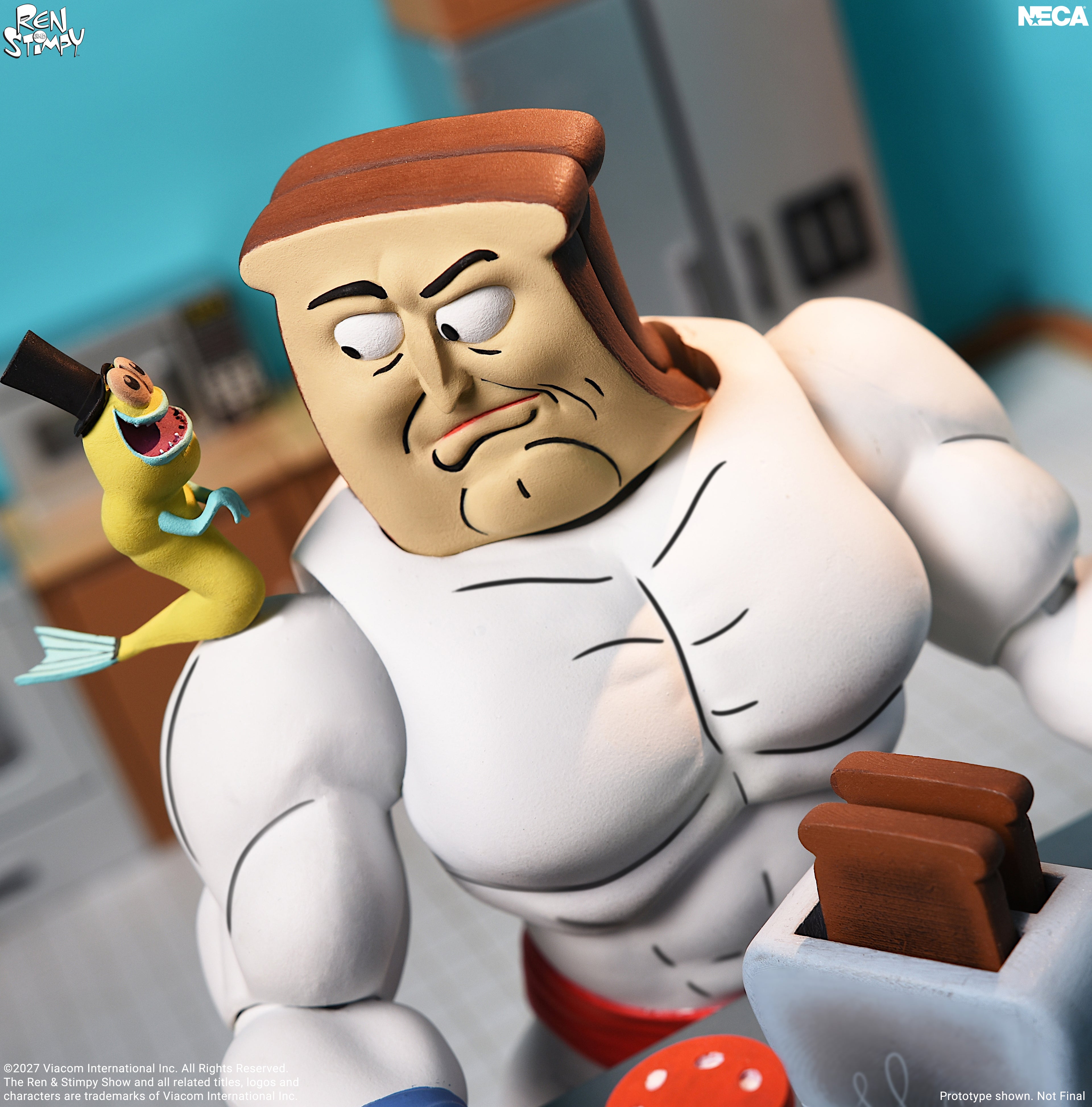 The Ren &amp; Stimpy Show - Ultimate Powdered Toast Man 7" Scale Action Figure on the NECA Store