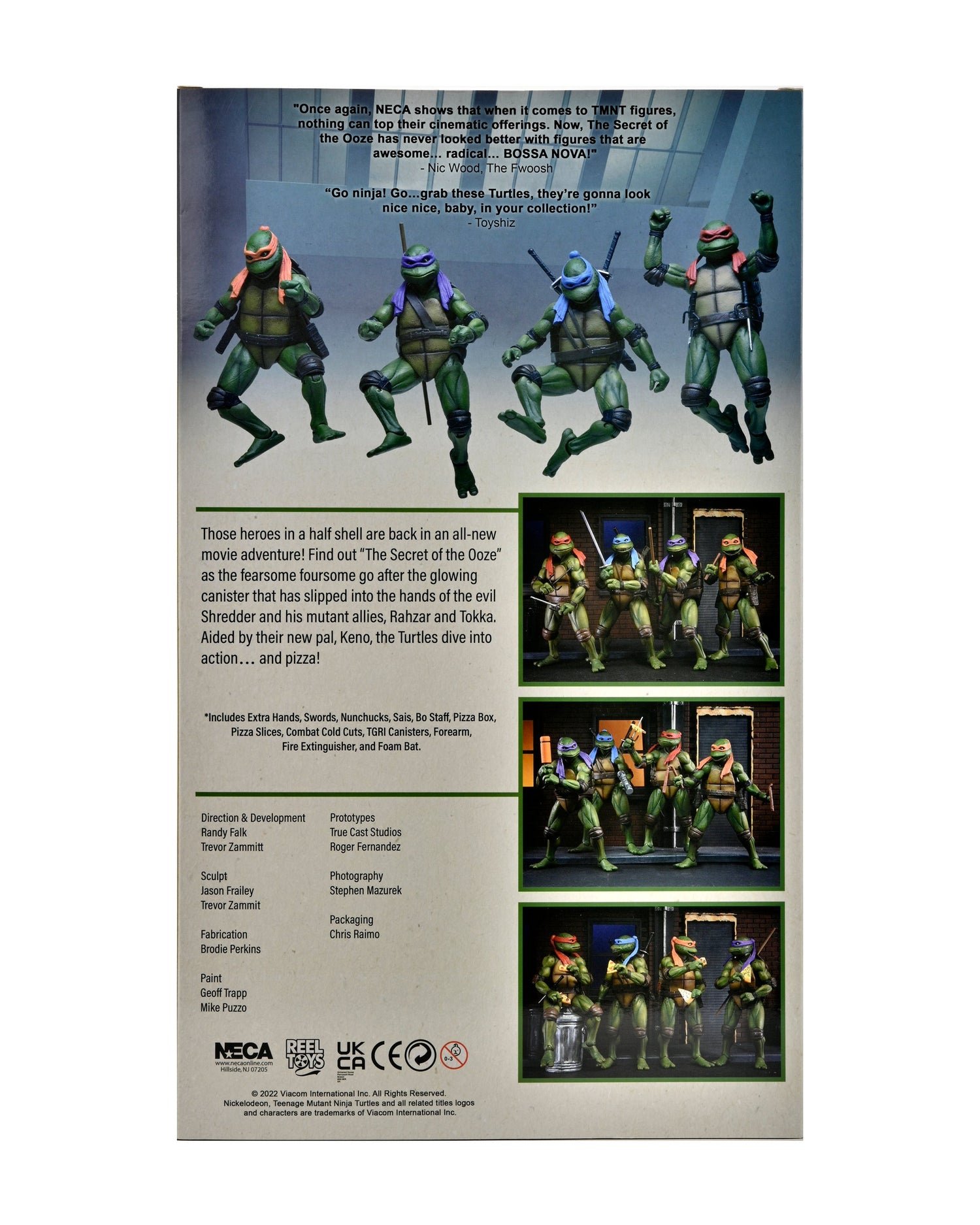 Teenage Mutant Ninja Turtles 2: Secret of the Ooze - Turtles 4-Pack in VHS packaging