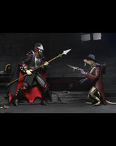 Universal Monsters x Teenage Mutant Ninja Turtles - Shredder as Dracula and Splinter as Van Helsing 7” Scale Action Figures - NECA