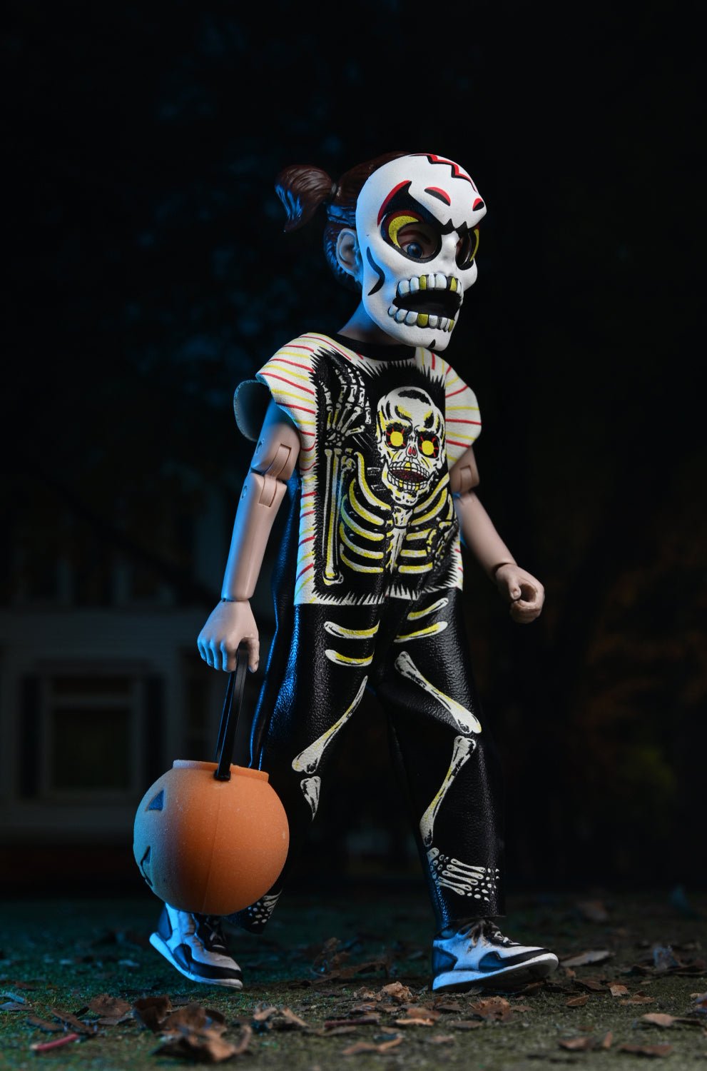 Ben Cooper Costume Kids Collection – Skeleton Girl 6&quot; Glow-in-the-Dark Clothed Action Figure (2024 Con Exclusive) - NECA