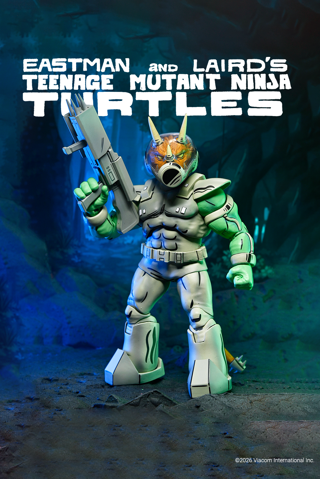 Teenage Mutant Ninja Turtles (Mirage Comics) - Shock Commando Triceraton 7” Scale Action Figure - NECA