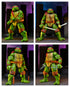 Teenage Mutant Ninja Turtles (Mirage Comics) - Donatello, Leonardo, Michelangelo & Raphael 7” Scale Action Figures Bundle - NECA