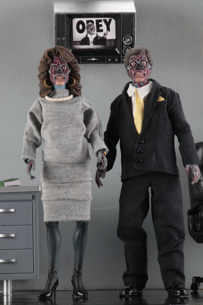 They Live - 8&quot; Clothed Action Figures (Alien 2-Pack)