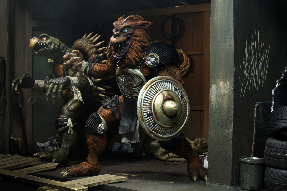 Teenage Mutant Ninja Turtles 2 (1991 Movie) - Tokka & Rahzar 7" Scale Action Figure 2-Pack - NECA