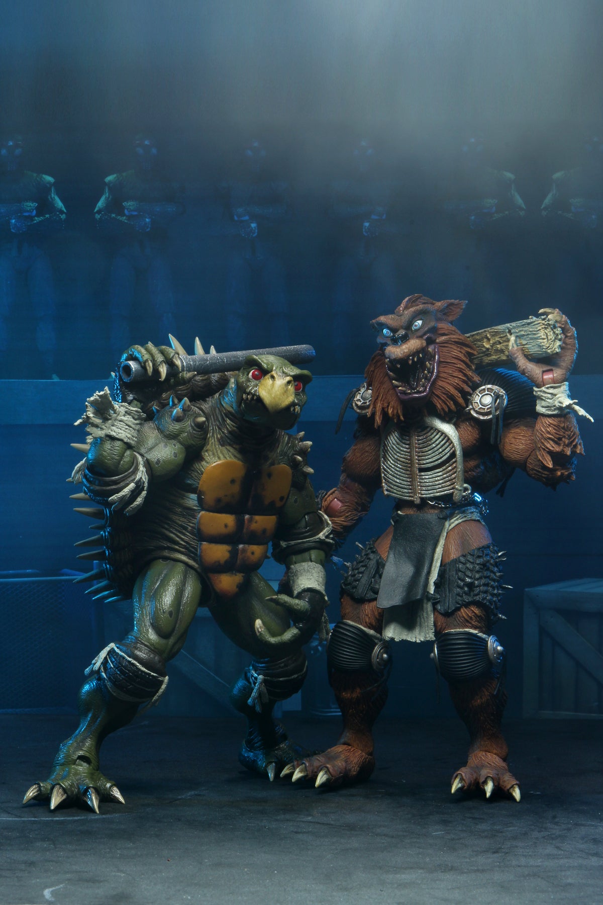 Teenage Mutant Ninja Turtles 2 (1991 Movie) - Tokka &amp; Rahzar 7" Scale Action Figure 2-Pack - NECA