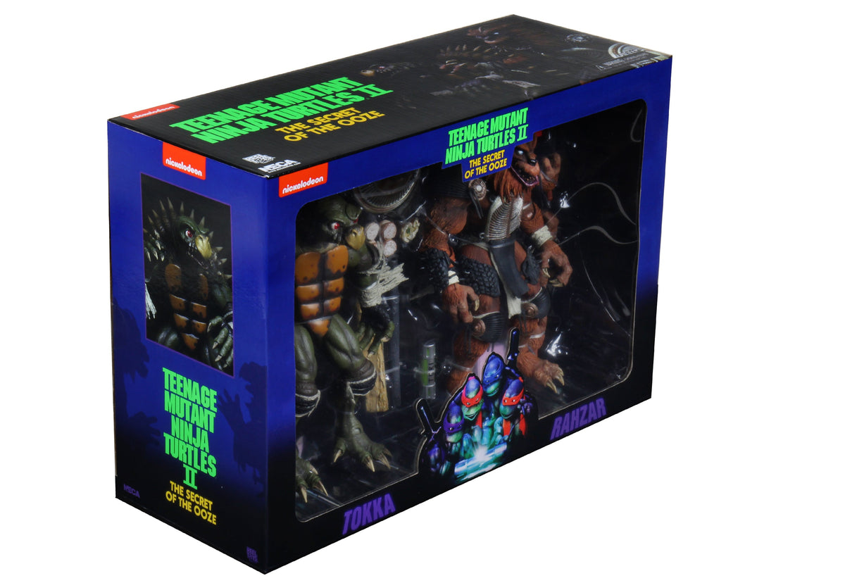 Teenage Mutant Ninja Turtles 2 (1991 Movie) - Tokka &amp; Rahzar 7" Scale Action Figure 2-Pack - NECA