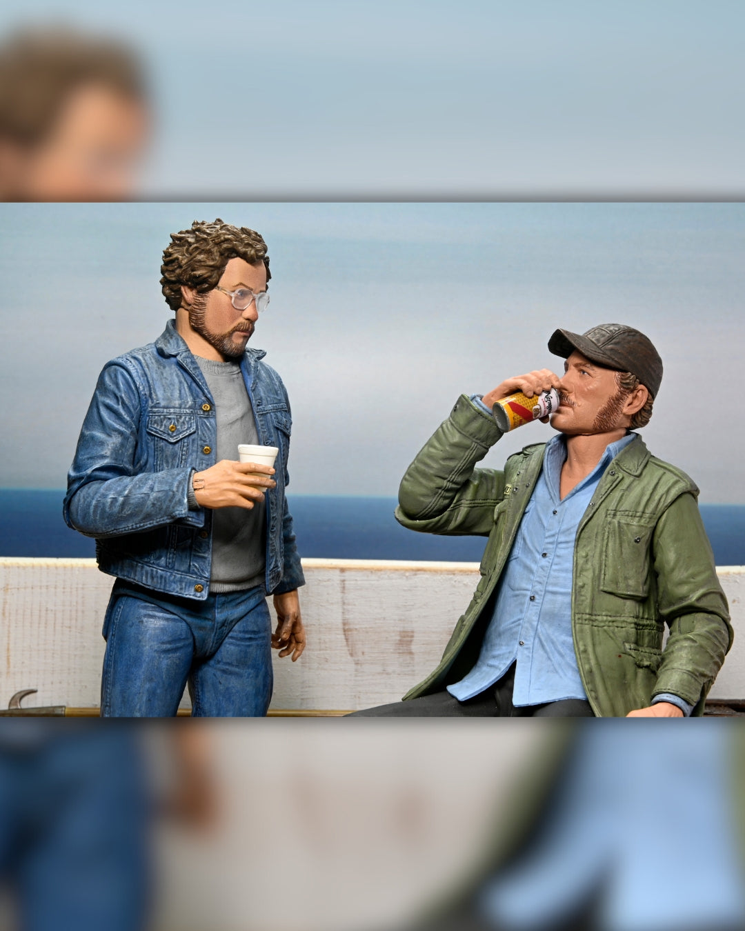 Jaws - 50th Anniversary Ultimate Matt Hooper (Amity Arrival) and Sam Quint 7” Scale Action Figure Bundle - NECA