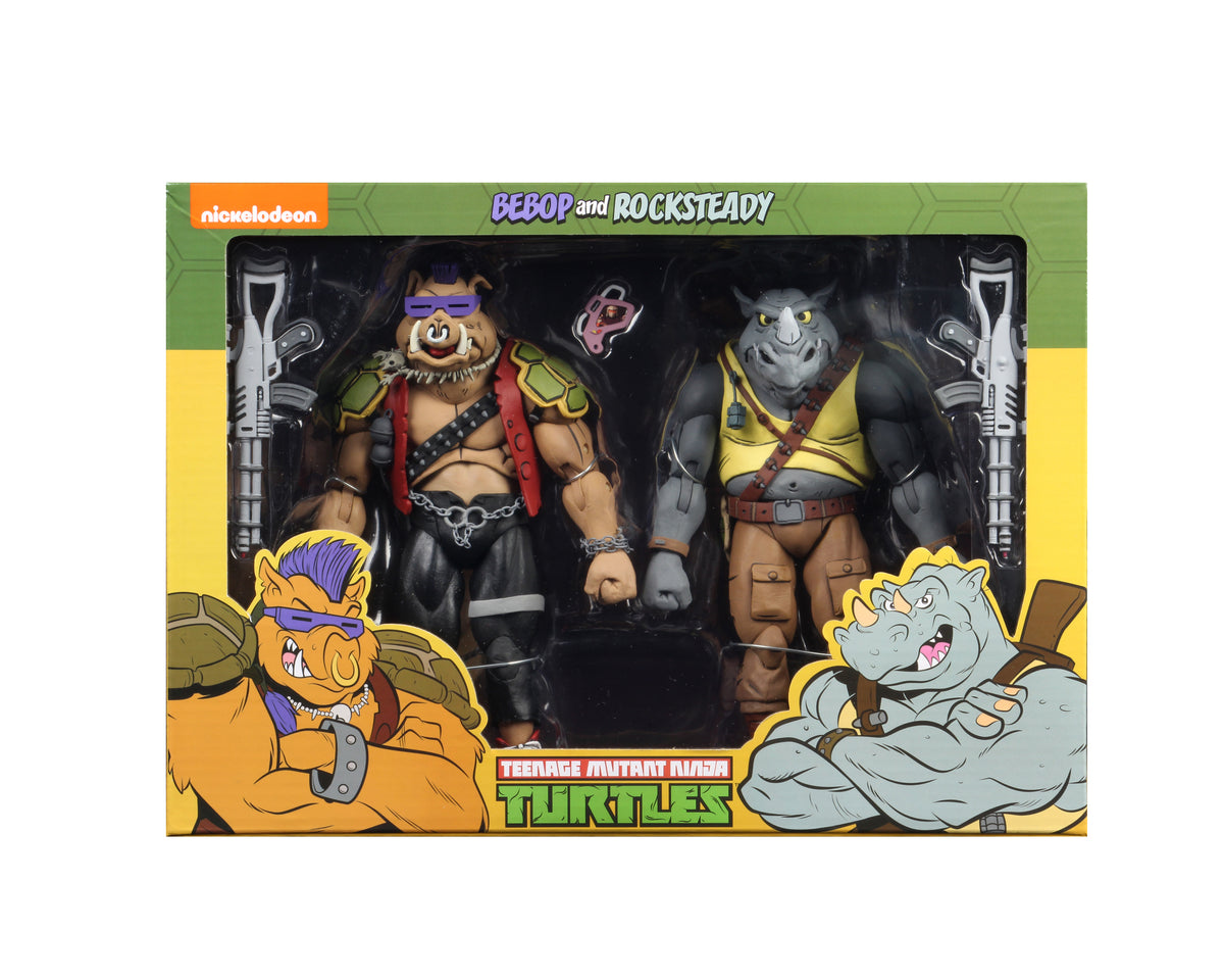 Teenage Mutant Ninja Turtles (Cartoon) - Series 2 Rocksteady &amp; Bebop 7" Scale Action Figures (2-Pack)