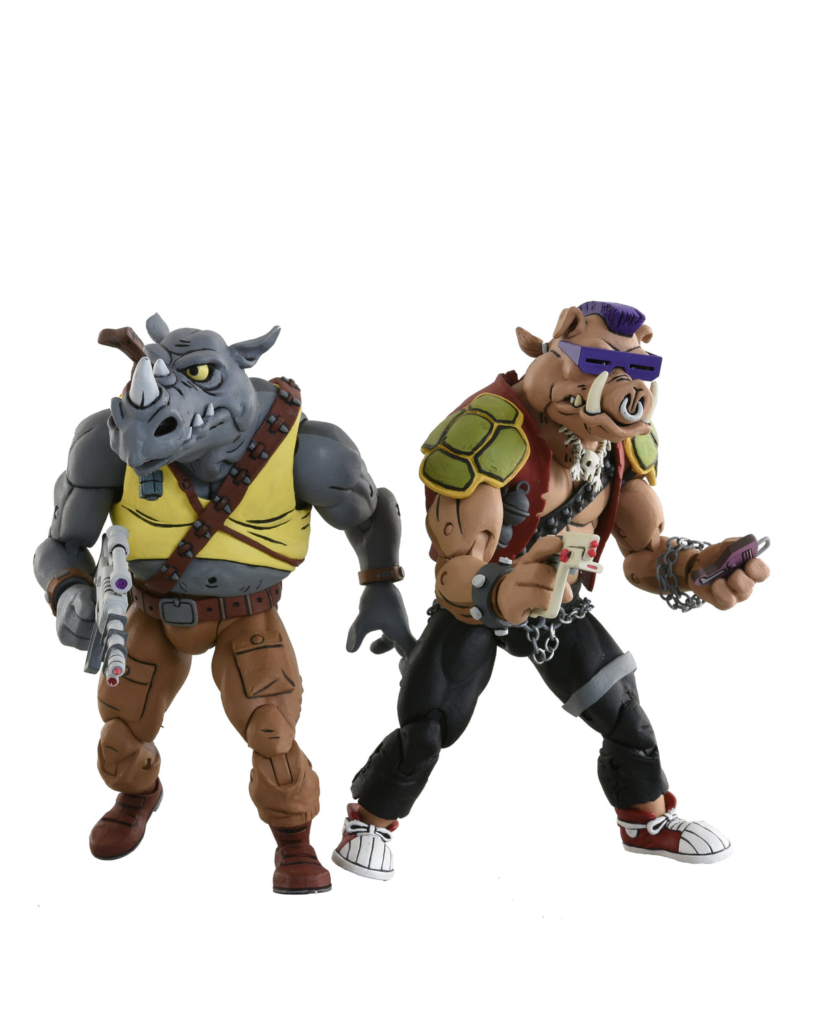 Teenage Mutant Ninja Turtles (Cartoon) - Series 2 Rocksteady &amp; Bebop 7" Scale Action Figures (2-Pack)