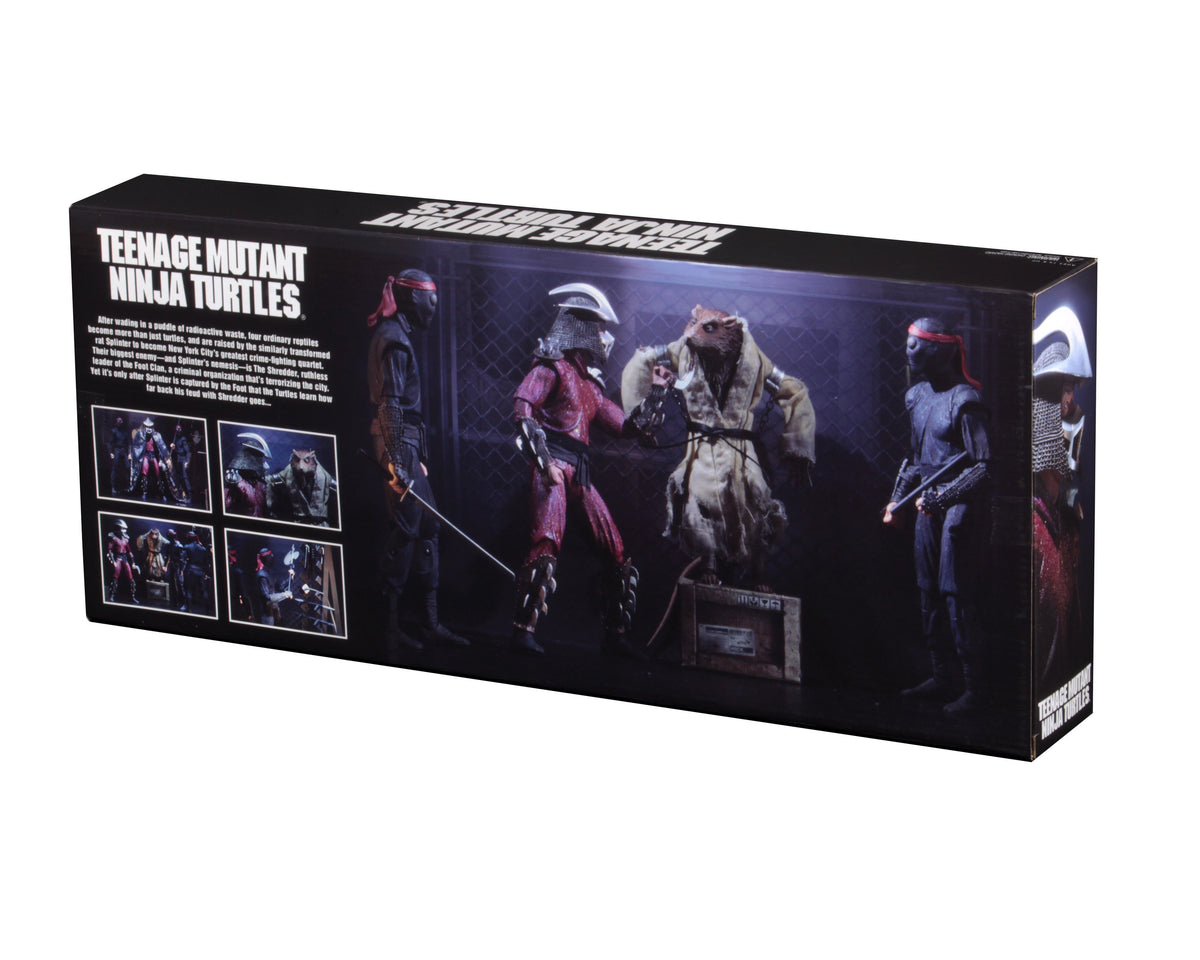 NECA - Action Figures - Teenage Mutant Ninja Turtles (1990 Movie) - 7” Scale Action Figure - “The Capture of Splinter” 4-Pack
