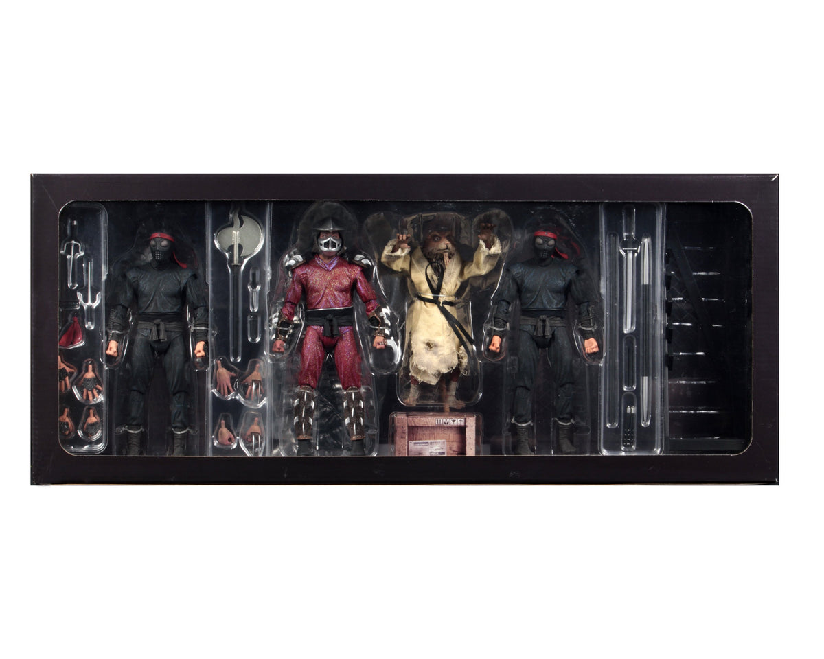 NECA - Action Figures - Teenage Mutant Ninja Turtles (1990 Movie) - 7” Scale Action Figure - “The Capture of Splinter” 4-Pack