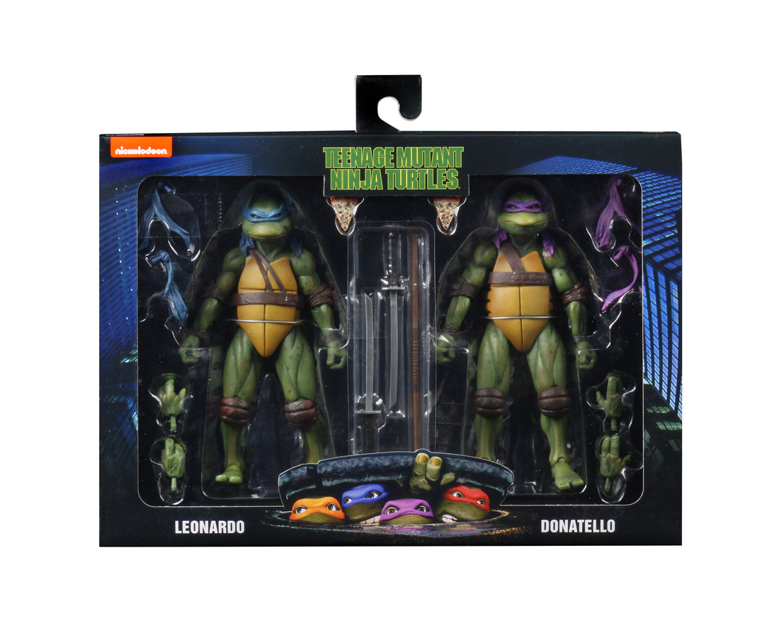 Teenage Mutant Ninja Turtles (1990 Movie) - Leonardo &amp; Donatello 7” Scale-Action Figure (2-Pack) - NECA